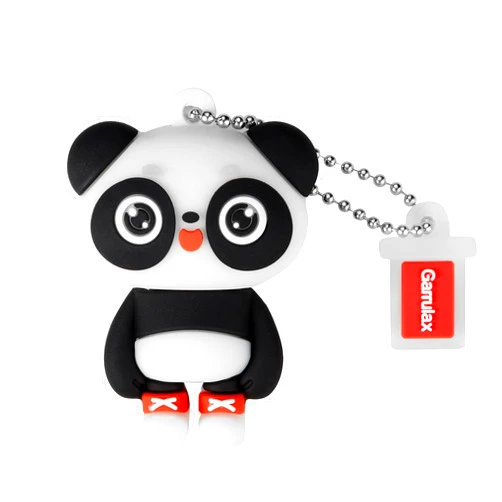 Garrulax USB Flash Drives,Waterproof Silicone USB2.0 High Speed Thumb Memory Stick Pen Date Storage Pendrive U Disk (32GB,Panda Cat)