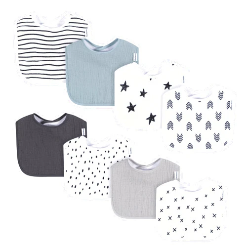 Gerber Unisex Baby Muslin 8 Pack Drooling Bibs