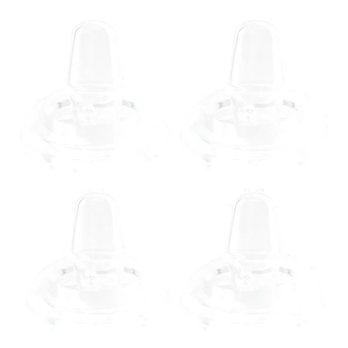 XUNICUTE Sippy Cup Nipples for Philips Avent Natural Baby Bottles, My Grippy Spout Sippy Cup and Natural Trainer Sippy Cup, Soft 100% Silicone Sippy Spout Nipples, 6m+, 4 Count
