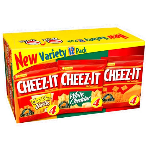 Archer Daniels Cheez-It Crackers, Variety Snack (1.25-Ounce), 12-Count