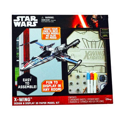 Disney Star Wars X-Wing Design N Display 3D Paper Model KIT