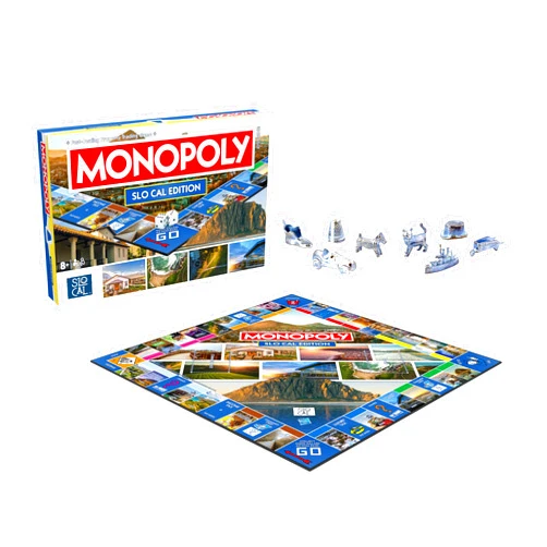 Top Trumps Monopoly Board Game SLO Cal Edition : 2-6 Players Family Board Games for Kids and Adults, Board Games for Kids 8 and up, for Kids and Adults, Ideal for Game Night