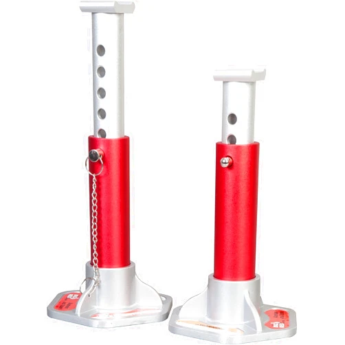BIG RED T43004 Torin Aluminum Jack Stands with Locking Support Pins: 3 Ton (6,000 lb) Capacity, Red/Silver, 1 Pair