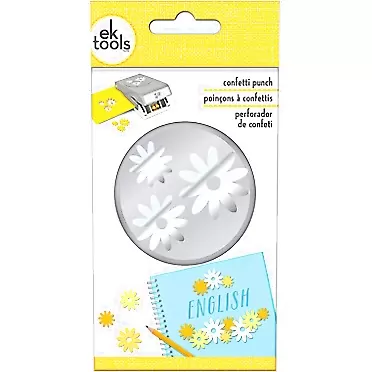 EK SUCCESS/AMERICAN CRAFTS Large Double Punch CONF, Daisy Confetti