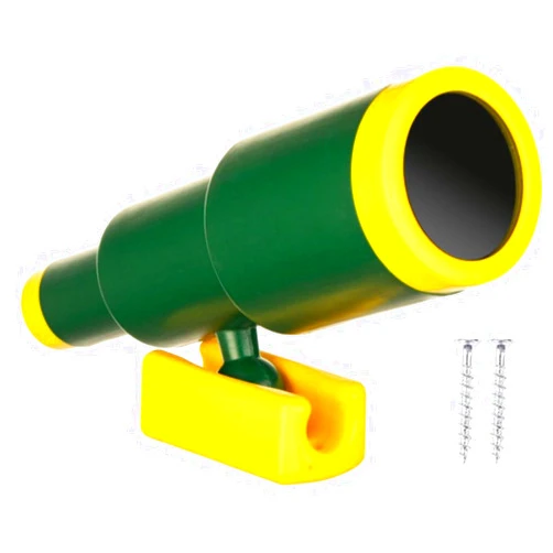 Playkids Telescope for Playground Swing Set Playset with Pirate Style Green Yellow and Hardware Included