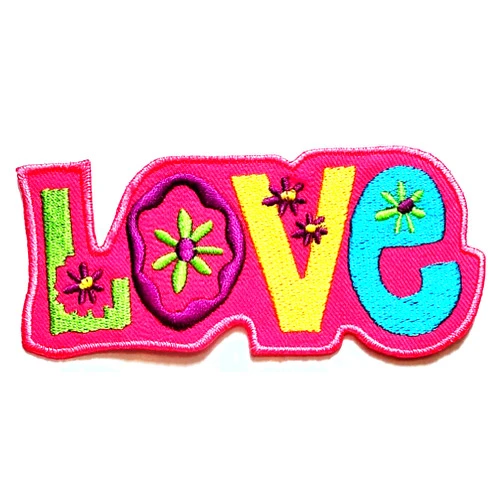 NiPitShop Peace Sign Symbol Patches Nipitshop Patches Sweet Pink Love Patch Peace Colorful Sunflower Power Summer of Love Hippy Patch for Cartoon Kids Patch Ideal for adorning Your Jeans Hats Bags Jackets Shirts or Gift Set