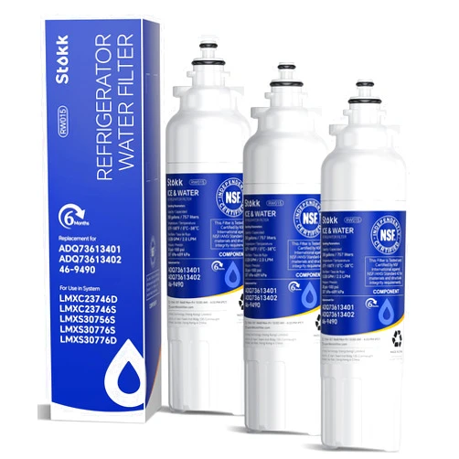 Stokk LT800P ADQ73613401 Refrigerator Water Filter Replacement Cartridge Compatible with LG ADQ73613408, ADQ75795104, Kenmore 9490, 46-9490, LSXS26326S, LSXS26366S, LMXS30776S, NSF42, 3 Combo