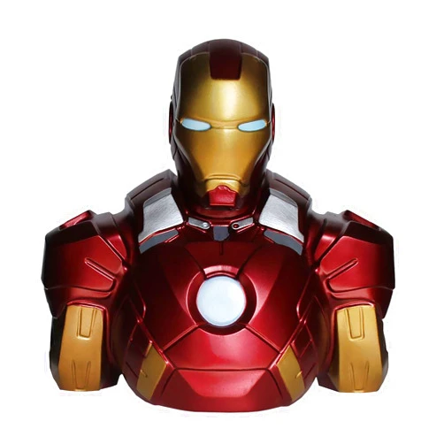 Elbenwald Semic Distibution BBSM002 Avengers Iron Man MkVII Deluxe Money Bank, Multicolored