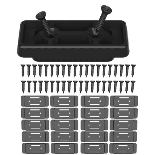 NyVoozy 20pcs Mounting System, Mounting Feet for Milwaukee Packout System (Black)