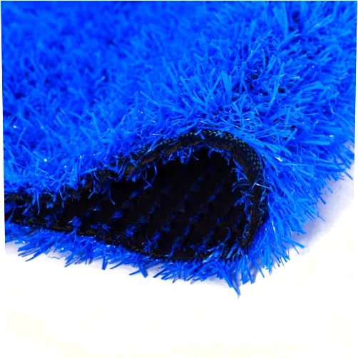 SHANXIL Realistic Blue Artificial Grass Turf with Drainage Holes， Indoor Outdoor Garden Lawn Landscape Synthetic Grass Mat(79x157in)