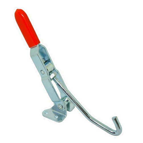 XRPAOWA Toggle Clamp J Hook Type Hand Tool Clamp 375 lbs Holding Capacity Quick Holding Draw Latch Action Pull Hook Type (375lbs, J Hook Toggle Clamp)