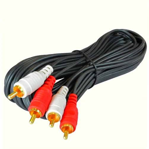 Yovus 20 ft Foot 2 Dual RCA Audio Cable for Stereo CD DVD Amplifier Mixer DJ PA