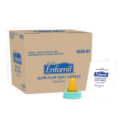 Enfamil Slow Flow Soft Nipples, Latex-Free & BPA Free, 12 Count