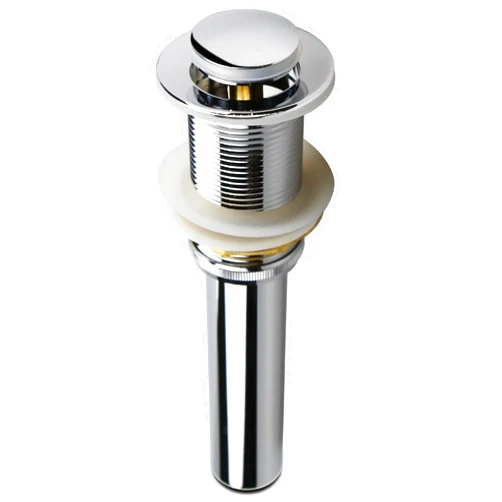 ALLWIN-HOUSEWARE W Polished Chrome Pop Up Sink Drain without Overflow, Bathroom Faucet Vessel Vanity Sink Drain Stopper