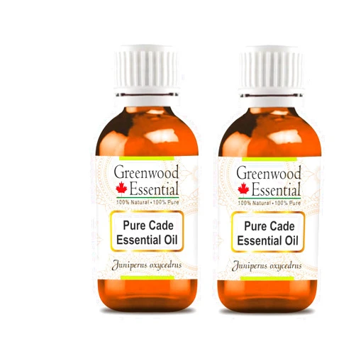 Greenwood Essential Pure Cade Essential Oil (Juniperus oxycedrus) Steam Distilled (Pack of Two) 100ml X 2 (6.76 oz)