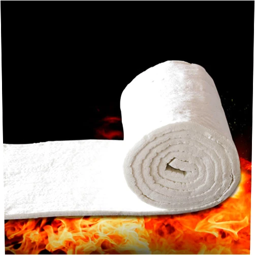 WMEIE Ceramic Fiber Insulation Roll, High Temperature 2300F Fireproof Insulating Baffle Blanket for Stoves Furnace Kilns Fire Bricks Boilers Blacksmithing Pizza Ovens,0.61x1m,10mm