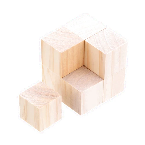 MECCANIXITY 10pcs Wood Blocks, 1-3/8