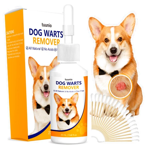 Tuunio Skin Tag Remover for Dogs, Dog Wart Remover, Natural Dog Wart Removal Treatment, Gentle, Pain-Free & Easy Dog Skin Tag Removal, 20ml