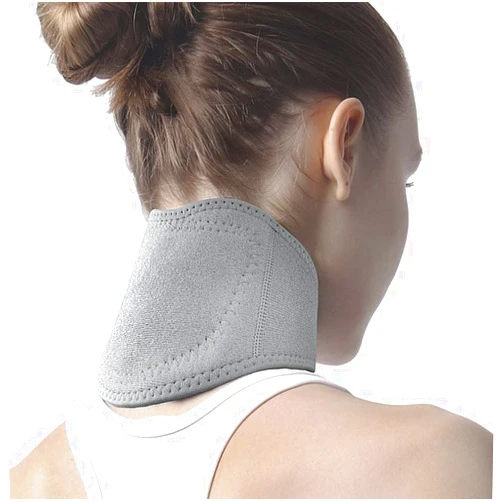 GREUS Neck Brace Self Heated Neck Support Brace Heating Pad Natural Physical Therapy Healing Neck Wrap Cervical Collar Neck Pain Relief Strap Neck Protector for Sore Neck, Cervical Spine Pain Relief (Grey)