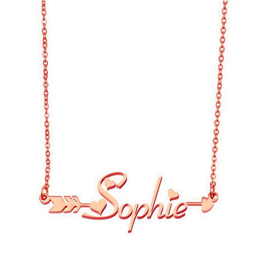 Aoloshow Customized Custom Name Necklace Personalized Custom Any Initial Plated Handwriting Nameplate Necklace Gift for Womens Girls