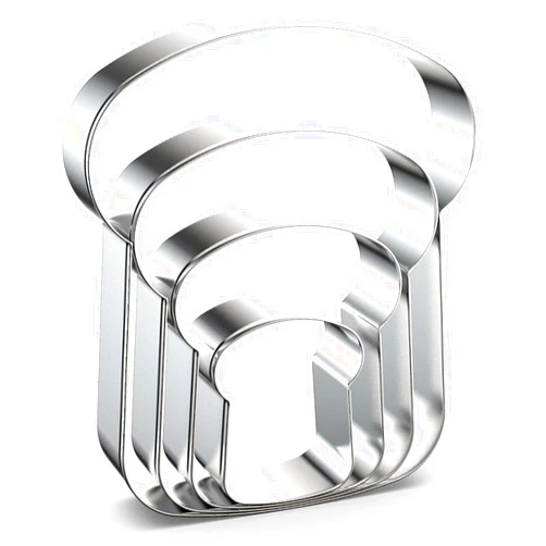QAAQS Slice of Bread Cookie Cutter Set - 5