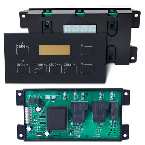 Tyfrozn Upgraded Oven Range Stove Clock Control Board Replaces 5304518660, fit for Frigidaire Ken-more Electric Range Oven 316455400 with Touchpad Overlay and Installation Instructions