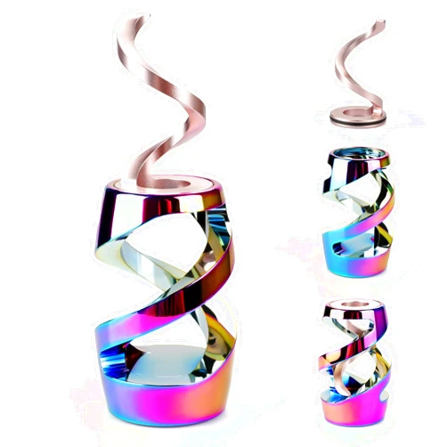 Apqdw Upgraded Kinetic Desk Toys, Kinetic Spinning Desk Toy, Desk Fidgets for Adults, Fidget Toys for Adults (Rainbow)