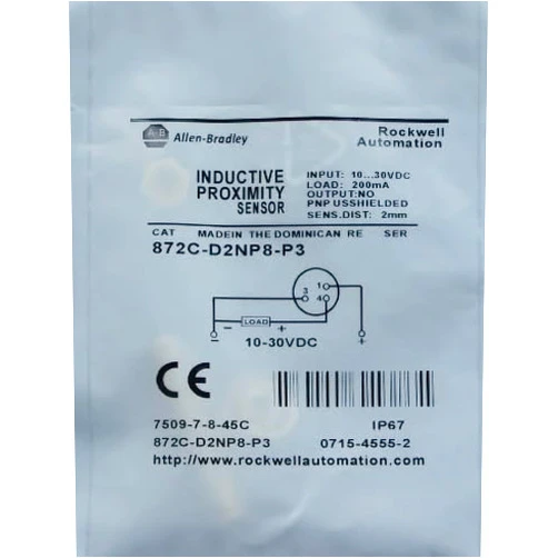 QXNASU 872C-D2NP8-P3 Fits Allen Bradley Proximity Switch