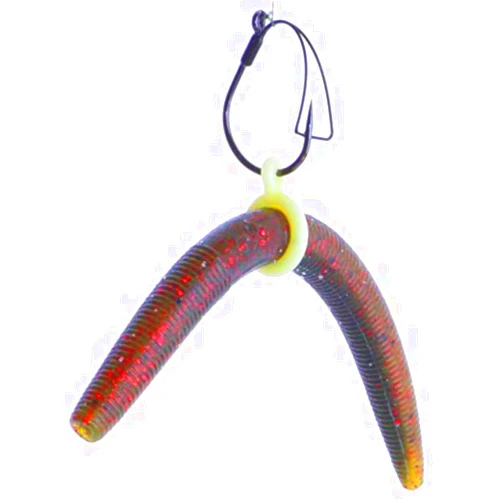 REAL FISH Sink-O-Ring Wacky Rig Kit O Ring NO Tool Needed Use Senko Worms Fishing Hooks O-Rings Easy to Rig Saves Time and Money (1/4
