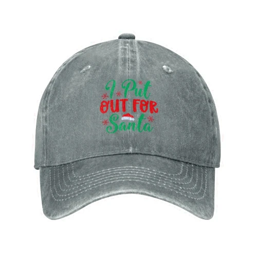 WETEYAFU Christmas Hat I Putfor Santa Hat Women Baseball Cap Graphic Caps