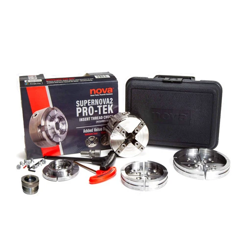 Nova 23108 Pro-Tek Supernova 2 Wood Lathe Chuck Bundle with Pro-Tek 2