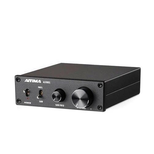 AIYIMA A3001 Mini Stereo Amp 300W Subwoofer Amplifier TPA3255 Class D Mono Amp with Full-Frequency & Sub Bass Home Audio Speaker amp+ DC36V 6A Power Adapter