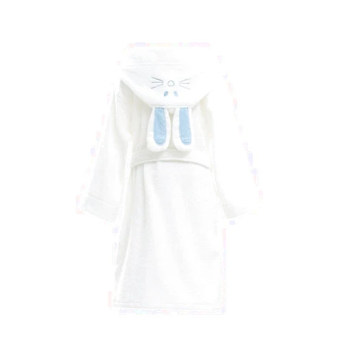 XUEMML Bathrobe Kids Girls Towel， Hooded Soft Terry%100 Cotton Bathrobe For Girls - Boys Cotton Robe