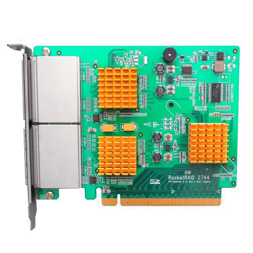 HighPoint RocketRAID 2744 16-Port PCI-Express 2.0 x16 SAS/SATA RAID Controller