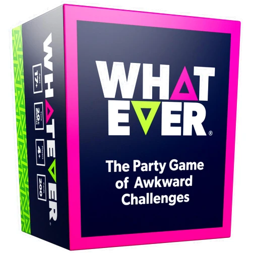 WHATEVER: The Party Game of Awkward Challenges – Hilarious Truth or Dare Style Party Game for Group Game Nights, Bachelorette Parties, and More.