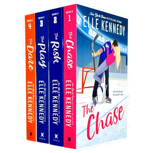 By Elle Kennedy (Author) Briar U Series 4 Books Collection Set By Elle Kennedy (The Chase, The Risk, The Play, The Dare)