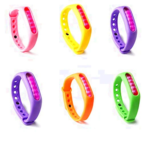 LEO SAWYER Mosquito Bracelets, 12 Pack Reusable Plant-Based Oil and Waterproof Wrist Bands for Adults, Pets, DEET Free, Travel Protection Outdoor