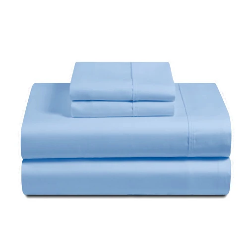 FEATHER & STITCH NEW YORK Feather & Stitch Split King Sheet Set, 100% Cotton 400TC Sateen Weave BedSheet Set of 5, Upto 15