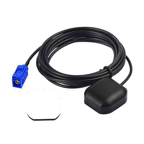 Bingfu Vehicle Waterproof Active GPS Navigation Antenna Fakra C Blue GPS Antenna Compatible with Car Truck SUV Head Unit