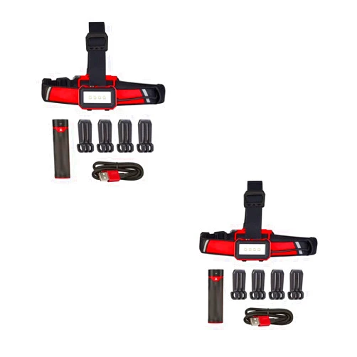 Mistho Fits Milwaukee 2115-21 Rechargeable Low-Profile Headlamp - 2PK