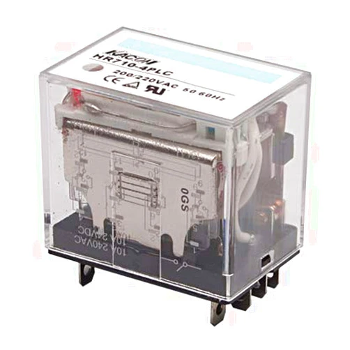 KACON HR710-4PL-24VDC, Electro Mechanical Relay, Cube Type, 10A 4PDT, 24VDC Coil Input, LED Indiator, (Socket req'd)