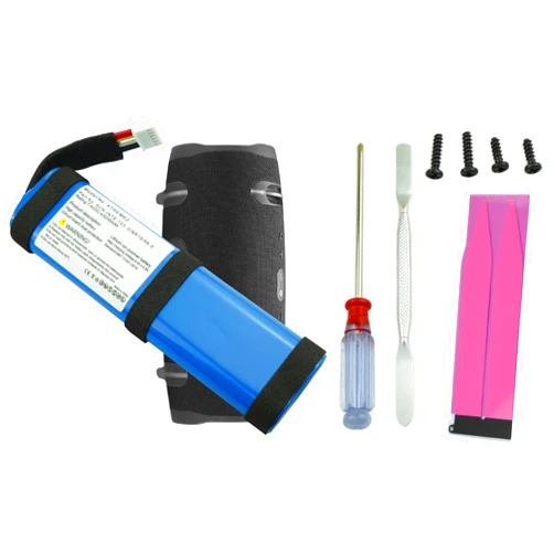 WirelessFinest Replacement Battery for JBL Xtreme 2 (NOT Xtreme 1) Bluetooth Speaker Model JBLXTREME2BLKAM JBLXTREME2BLUAM, Fit Part No SUN-INTE-103, 2INR19/66-2 + Tool + Screws + Anti Vibration Sponge