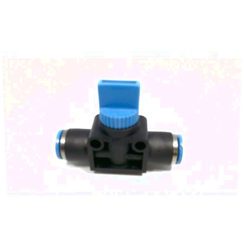 FESTO HE-2-QS-8 2/2 BISTABLE FUNCTION, 388 L/MIN FLOW RATE, -95 TO 10 BAR OPERATING PRESSURE, HE SERIES, MANUAL ACTUATION, QS-8 PORTS, SHUT-OFF VALVE