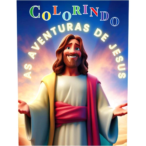 Ana Paula Guimarães Pereira Colorindo as Aventuras de Jesus: A vida de Jesus para colorir e aprender (Portuguese Edition)