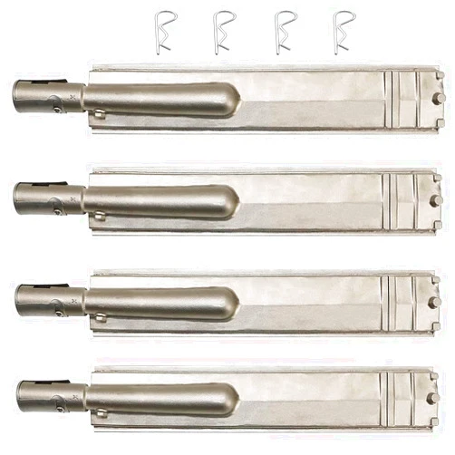 Cmanzhi BUBurner (4-Pack) 16 Inch Heavy Duty Stainless Steel Burner for Bull, Outdoor Premium Gas BBQ Grill Burner Replacement for Bull Cal Flame Blaze Aussie Bakers Chefs Turbo Thermos Char