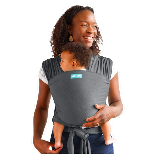 Moby Wrap Baby Carrier | Element | Baby Wrap Carrier for Newborns & Infants | #1 Baby Wrap | Baby Gift | Keeps Baby Safe & Secure | Adjustable for All Body Types | Asphalt