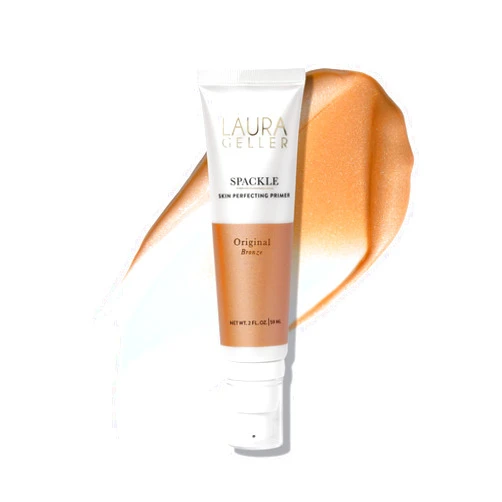 LAURA GELLER NEW YORK Spackle Primer - Bronze - Super-Size 2 Fl Oz - Hyaluronic Acid Makeup Primer for Mature Skin