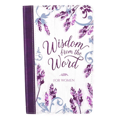 By Ronald A Beers (Author), V. Gilbert Beers (Author) Wisdom From The Word For Women Devotional, Purple Vegan Leather