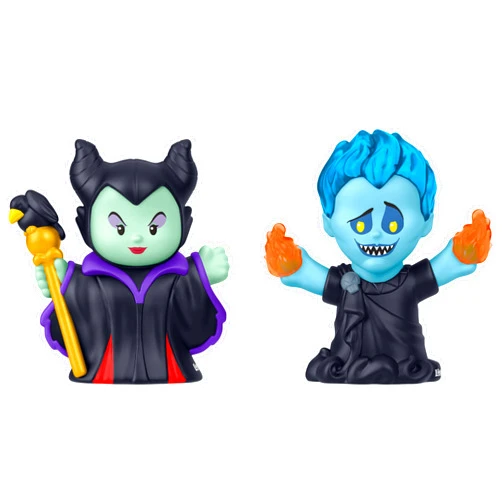 Little People Collector Disney Villains Maleficent & Hades Special Edition Set for Movie Fans, 2 Figures in a Display Package