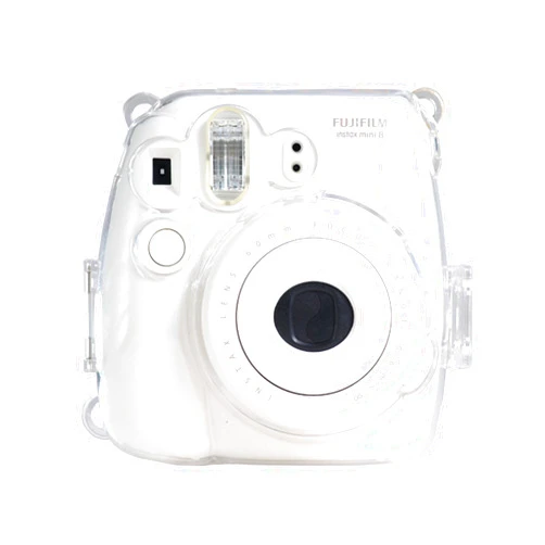 IDS Home Colorful Plastic Protect Case for Fujifilm Instax Mini 8 Polaroid Camera Clear by IDS